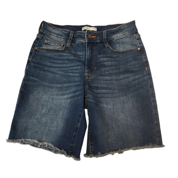 Nine West Pants - Nine West Womend Bermuda Frayed Denim Shorts Size 4 Loose Fit